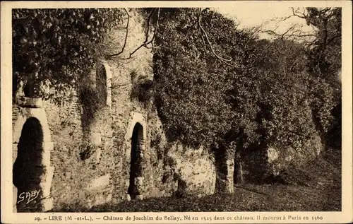 Ak Liré Maine et Loire, Chateau de Joachim du Bellay