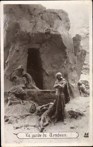 Künstler Ak Mastroianni, Domenico, Plastik, Vie du Christ, la garde du Tombeau