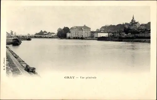 Ak Gray Haute Saône, Vue generale