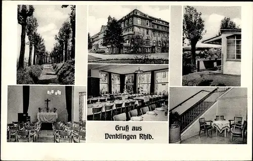 Ak Denklingen Reichshof NRW, Gasthaus, Innenansicht, Treppe