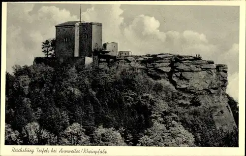 Ak Annweiler am Trifels Pfalz, Blick zur Reichsburg