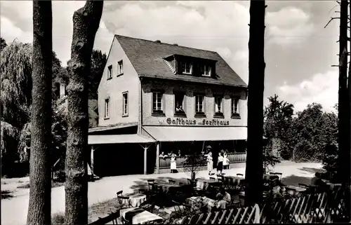 Ak Oberlahnstein Lahnstein im Rhein Lahn Kreis, Blick auf das Gasthaus zum Forsthaus