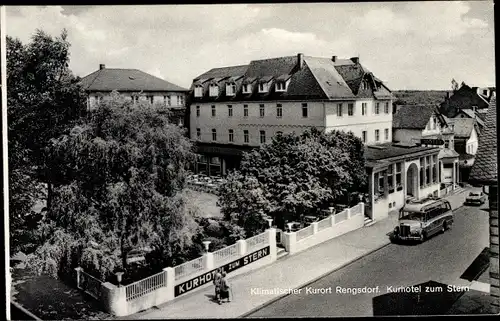 Ak Rengsdorf im Westerwald, Kurhotel zum Stern, Autobus