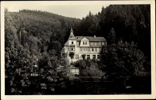Ak Meuselbach Schwarzmühle Thüringen, Blick auf das Gasthaus Waldfrieden