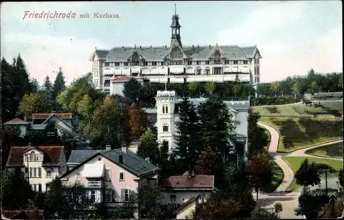 Ak Friedrichroda im Thüringer Wald, Blick zum Kurhaus