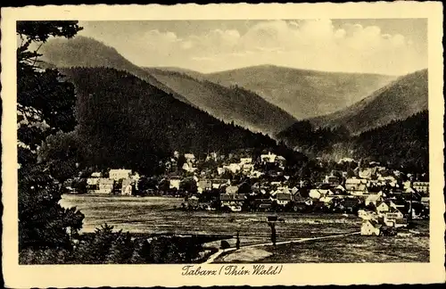 Ak Tabarz im Thüringer Wald, Blick zum Ort