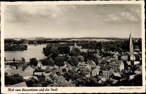 Ak Eutin in Ostholstein, Stadt vom Wasserturm aus gesehen