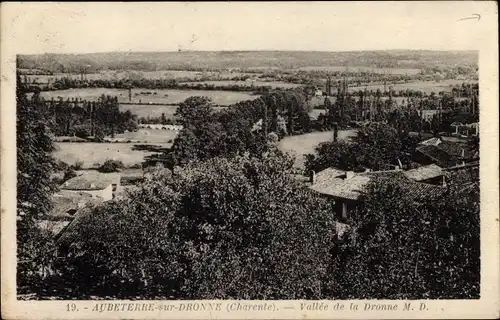 Ak Aubeterre sur Dronne Charente, Vallee de la Dronne