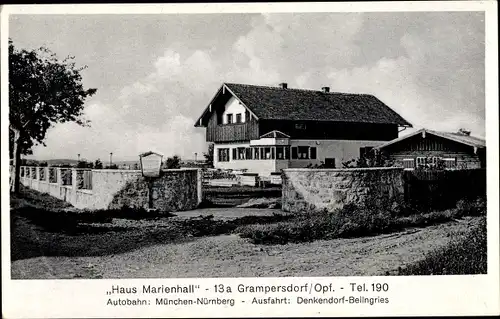 Ak Grampersdorf Beilngries in Bayern, Haus Marienhall, ADAC Vertragsgaststätte