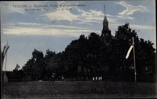 Ak Feucht im Nürnberger Land, Kurhotel, Park Waldschlösschen, Inh. S. Kolb