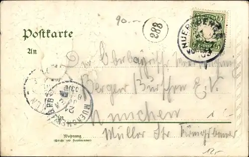 Präge Litho Nürnberg in Mittelfranken, 10. Deutsches Turnfest 1903, Turnvater Jahn, Verwaltung