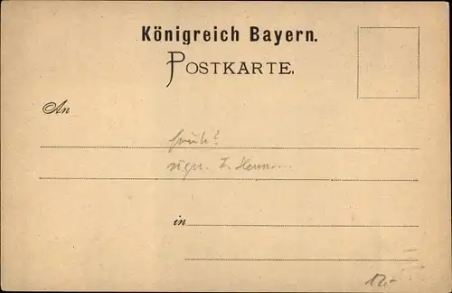 Vorläufer Künstler Litho Hennings, F., Nürnberg in Mittelfranken, Stadtpartie, Wappen