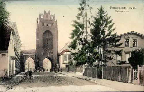 Ak Strzelce Krajenskie Friedeberg in der Neumark Ostbrandenburg, Driesenertor
