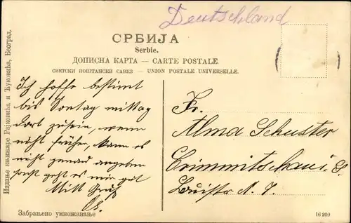 Ak Kronprinz Georg von Serbien, Portrait in Uniform, Orden