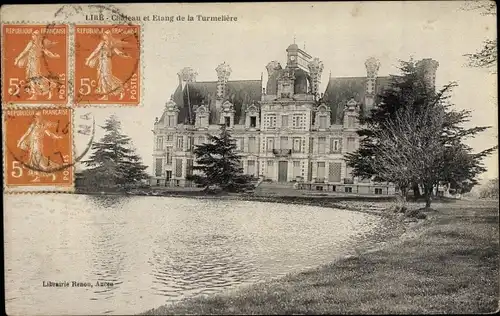 Ak Liré Maine et Loire, Chateau et Etang de la Turmeliere