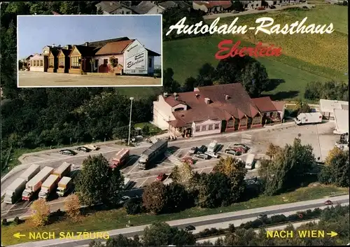 Ak Kemmelbach in Niederösterreich, Autobahn Rasthaus Eberlein, Luftbild