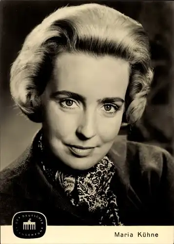 Ak Schauspielerin Maria Kühne, DDR Deutscher Fernsehfunk, Portrait