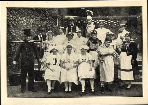 Ak Hamburg, Alt Hamburger Typen, Medemoisells, Ammen, Hummel, Volksfest 1932