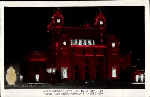 Ak Exposition Internationale, Anvers 1930, Congo Palace