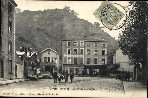 Ak Givors Rhône, La Roche Marcaire