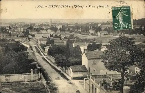 Ak Montchat Rhône, Vue generale