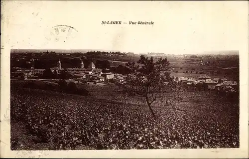 Ak Saint Lager Rhône, Vue Generale