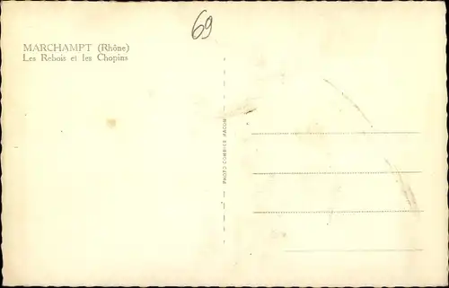 Ak Marchampt Rhône, Les Rebois et les Chopins