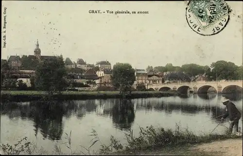 Ak Gray Haute Saône, Vue generale