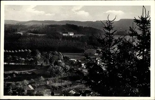 Ak Bergneustadt, Schullandheim Haus Veste Nyestadt, Fernsicht, Wald