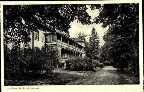 Ak Weilmünster im Taunus, Kurheim Haus Rheinland, Kindersanatorium