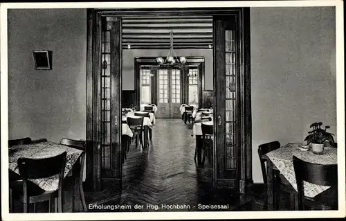 Ak Reinfeld in Schleswig Holstein, Speisesaal, Erholungsheim der Hamburger Hochbahn