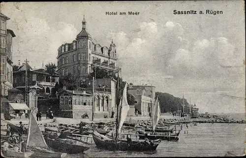 Ak Sassnitz auf Rügen, Hotel am Meer