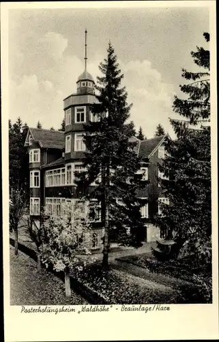 Ak Braunlage im Oberharz, Posterholungsheim Waldhöhe