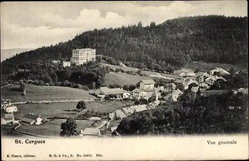 Ak Saint Cergue Kanton Waadt, Vue generale