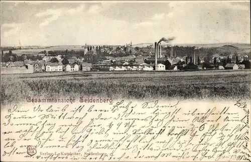Ak Zawidów Seidenberg Schlesien, Totalansicht der Ortschaft