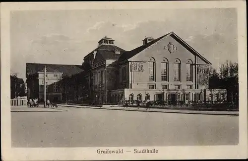 Ak Hansestadt Greifswald, Stadthalle