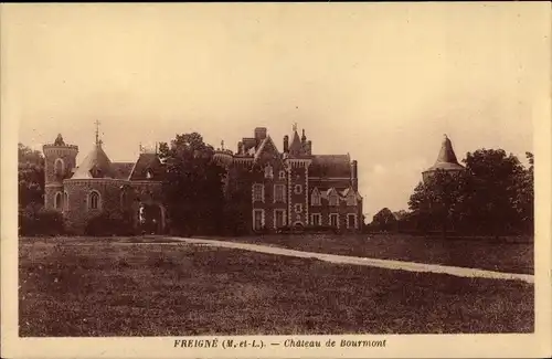 Ak Freigné Maine et Loire, Chateau de Bourmont
