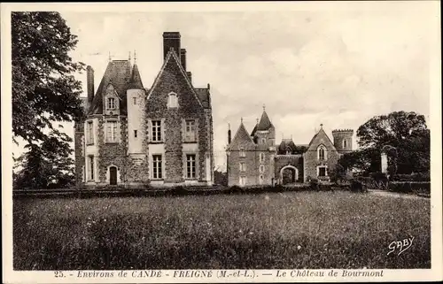 Ak Freigné Maine et Loire, Le Chateau de Bourmont