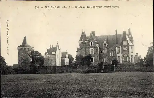 Ak Freigné Maine et Loire, Chateau de Bourmont