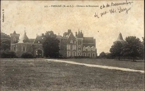 Ak Freigné Maine et Loire, Chateau de Bourmont