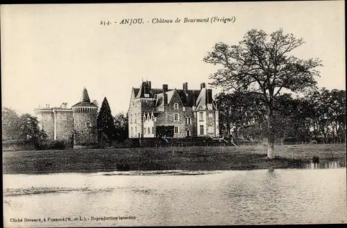 Ak Freigné Maine et Loire, Chateau de Bourmont