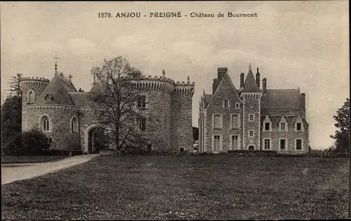 Ak Freigné Maine et Loire, Chateau de Bourmont