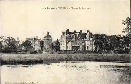 Ak Freigné Maine et Loire, Chateau de Bourmont
