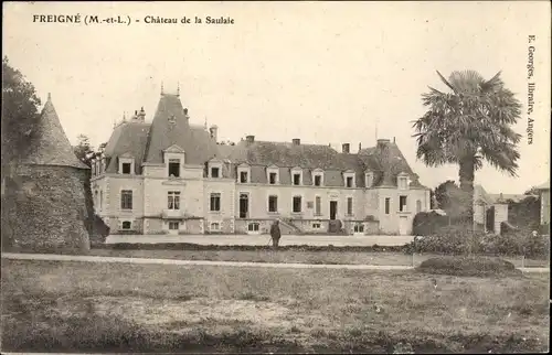 Ak Freigné Maine et Loire, Chateau de la Saulaie