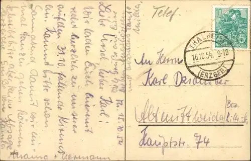 Künstler Ak Kleines Kind beim Telefonieren, Telefon