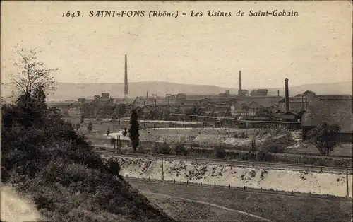 Ak Saint Fons Rhône, Les Usines de Saint Gobain