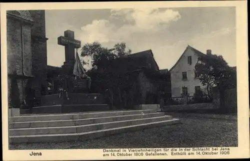 Ak Jena in Thüringen, Denkmal in Vierzehnheiligen