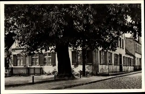 Ak Wesselburen in Dithmarschen, Hebbelmuseum, Kirchspielvogtei in der Hebbel lebte