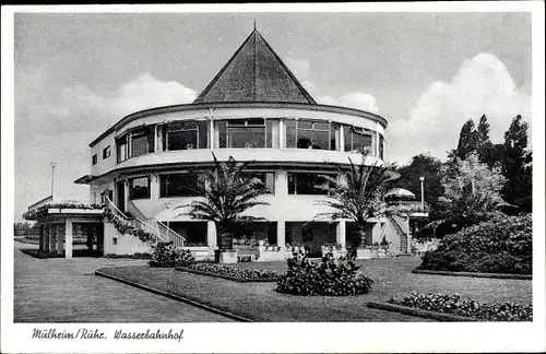 Ak Mülheim an der Ruhr, Wasserbahnhof