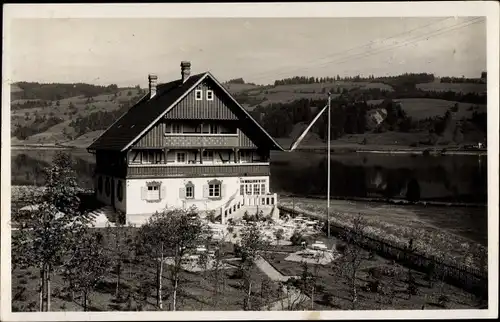 Foto Ak Bühl am Alpsee Immenstadt im Allgäu, Haus Seeblick, Bes. G. Engelbreit